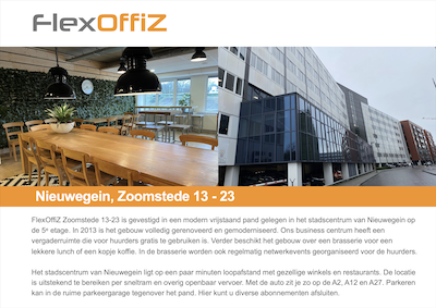 FlexOffiZ Nieuwegein Zoomstede