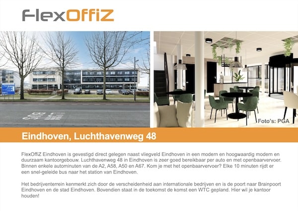 Brochure FlexOffiZ Eindhoven Luchthavenweg