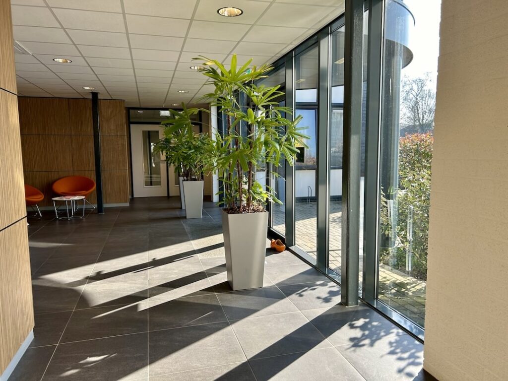 Nette ontvangsthal van flexoffiz Gorinchem